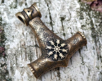 Mjolnir Viking Necklace: Thor's Hammer Pendant