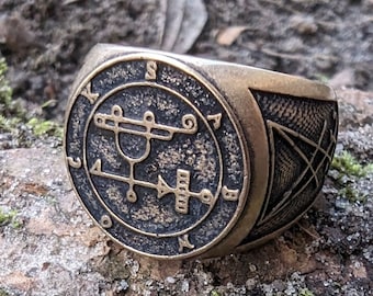 Sabnock sigil demon ring goetia occult gothic jewelry