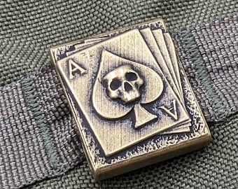 Ace of Spades molle clip morale patch EDC Tactical gear