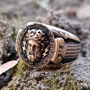 Zeus zegelring mannen Griekse mythologie Jupiter sieraden