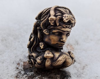 Medusa Gorgon Perle | Schlangenkopf Lanyard Messer Perlen