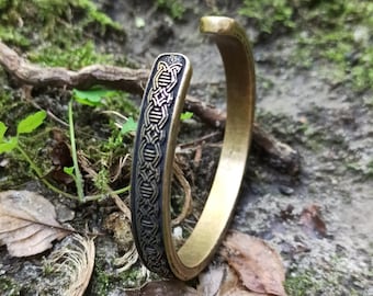 Norse Arm Band | Viking Cuff Bracelet Nordic Celtic Jewelry