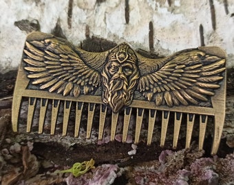 Odin carving viking beard comb | mustache care | gifts for men