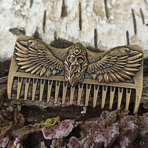 Odin carving viking beard comb | mustache care | gifts for men