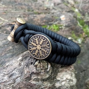 Helm of Awe paracord norse bracelet | Viking style jewelry men