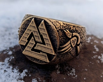 Valknut Odin ring | Viking Norse Asatru jewelry