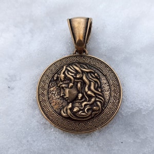 Medusa Gorgon pendant | Greek necklace jewelry