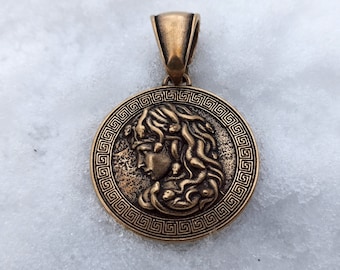 Medusa Gorgon pendant | Greek necklace jewelry