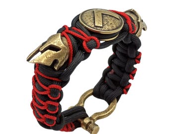 Spartan buckle bracelet | shield paracord bracelet | accessories for men