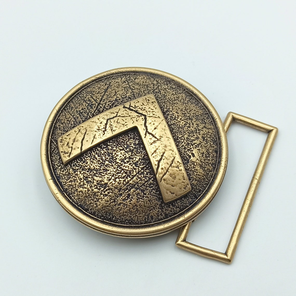 Spartan warrior shield custom belt buckle Metal Buckles for Etsy