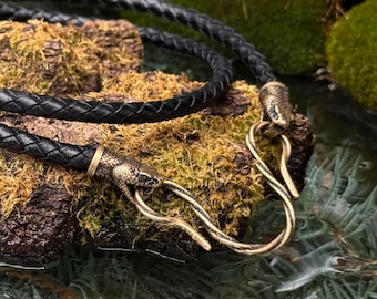 Snake necklace chain Goth jewelry pendant necklaces Halloween gift womens necklace