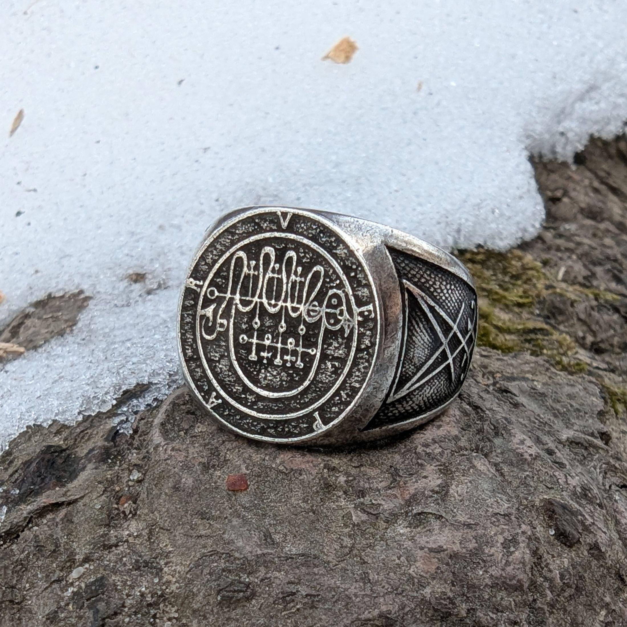 Vepar Sigil Ring Ars Goetia Occult Satanic Jewelry Witchcraft - Etsy