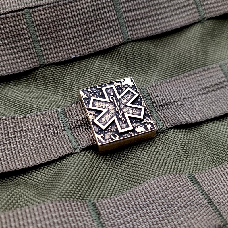 Patch de paramédico tático do exército, patch de moral para mochila, clipe molle imagem 1