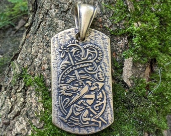 Viking mythology pendant dragon necklace Norse keychain gift