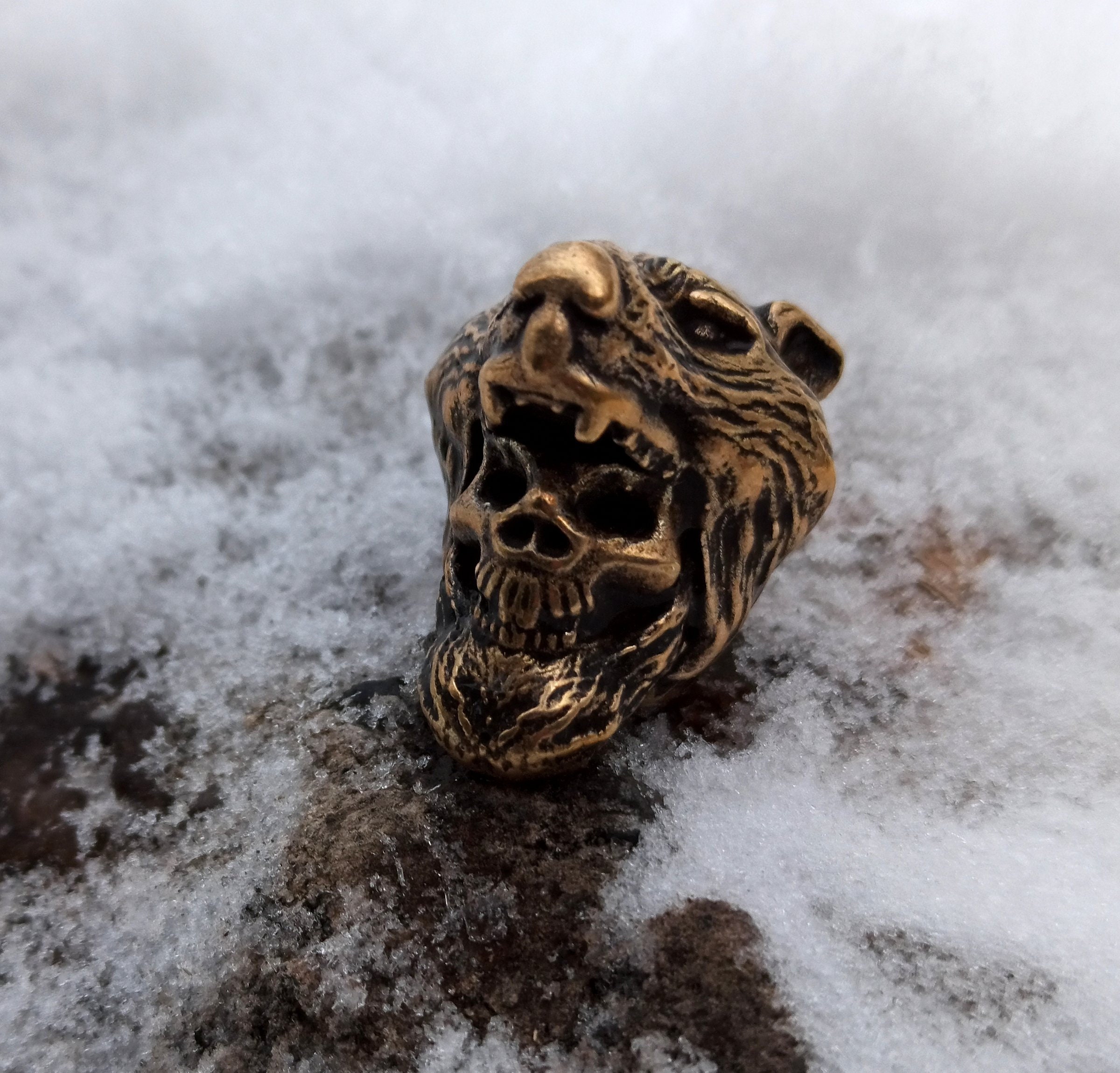 Berserker lanyard bead paracord bead EDC skull beads – WikkedKnot jewelry