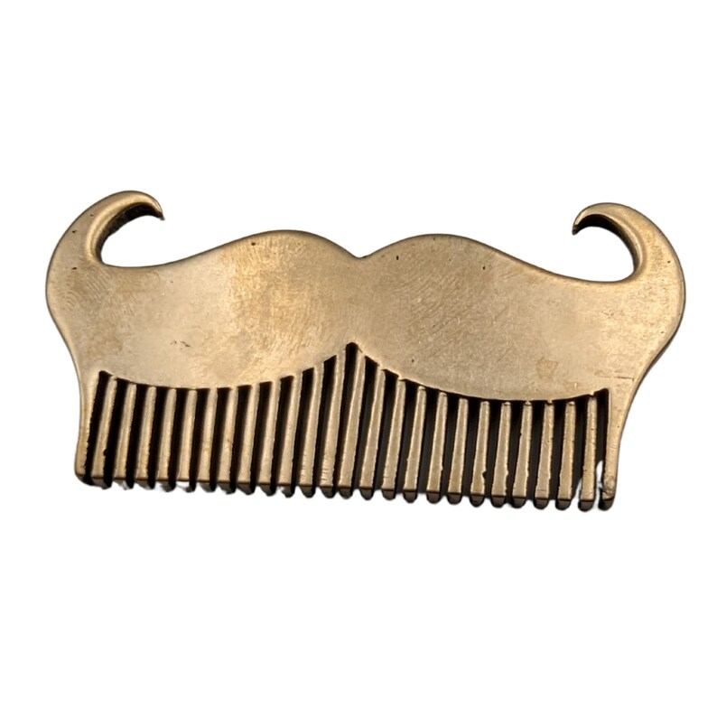 Metal custom beard comb mustache brush hipster gifts image 5