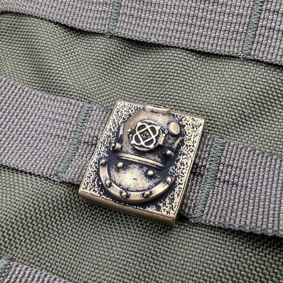 Diving Helmet molle clip EDC Deep Sea diver Morale patch NAVY gifts for men