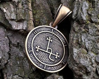 Lilith sigil pendant Goetia necklace occult jewelry