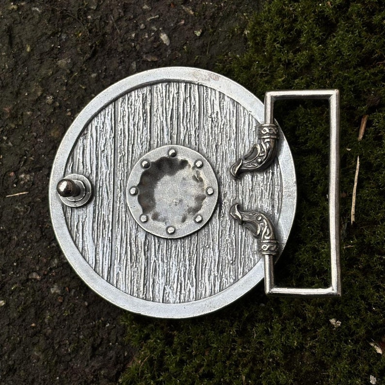 Viking shield custom belt buckle for men | Norse Buckles | Mens gifts image 9