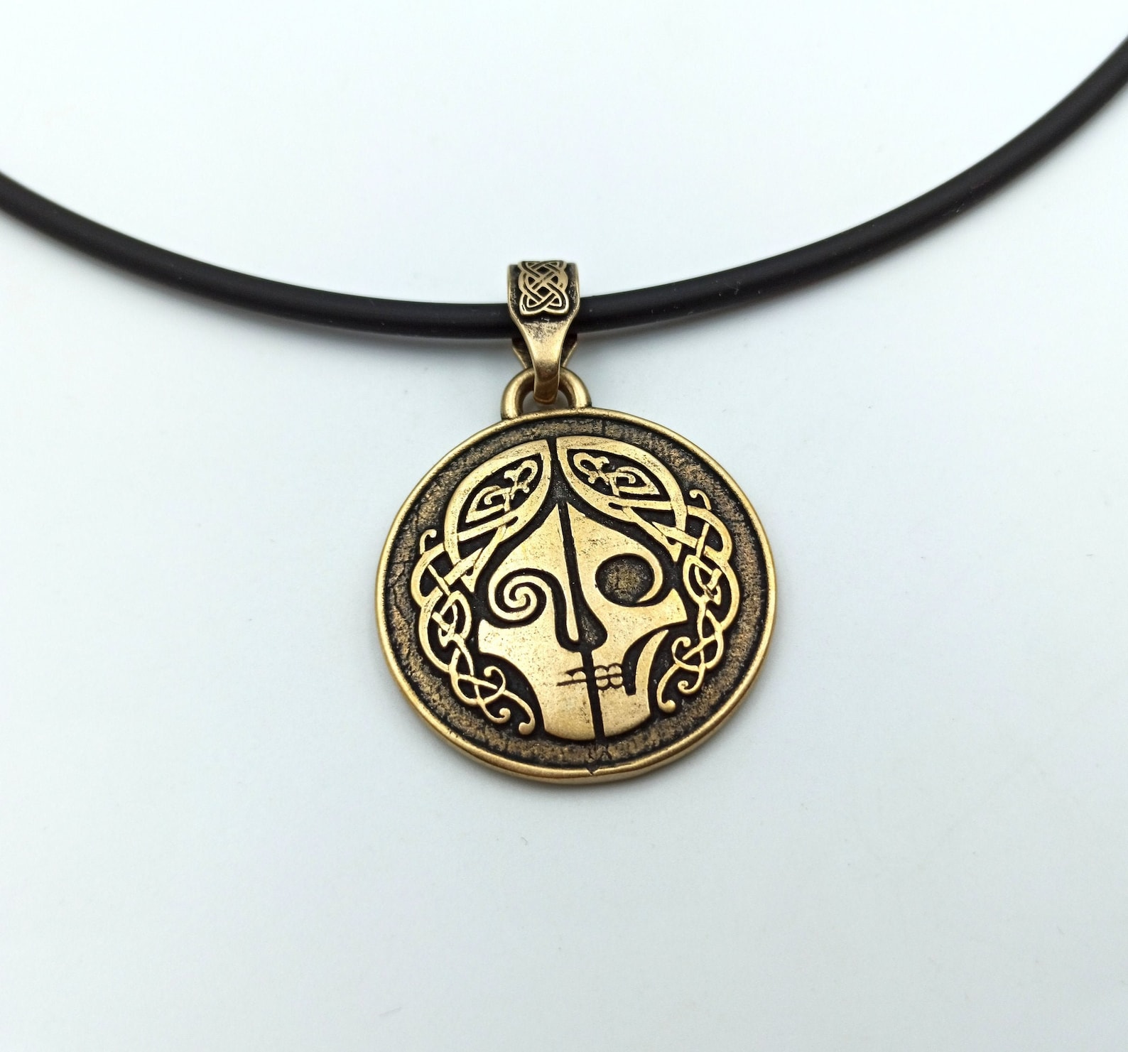 Hel Norse Goddess Pendant Viking Jewelry Women Necklace Etsy