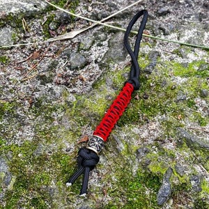 Paracord knife lanyard | Viking keychain for men