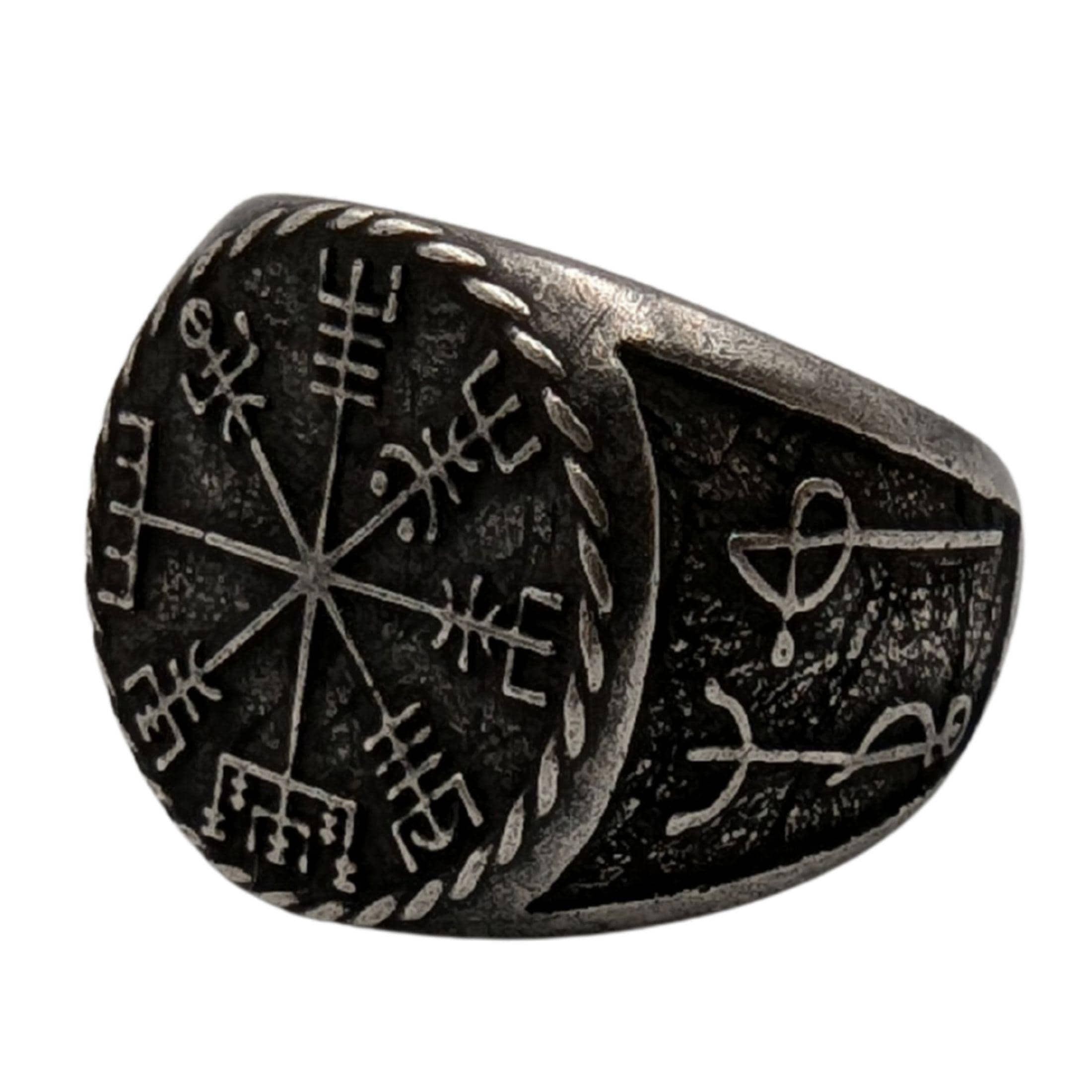 Vegvisir & draumstafir リング北欧ガルドラスタフィール ルーン 