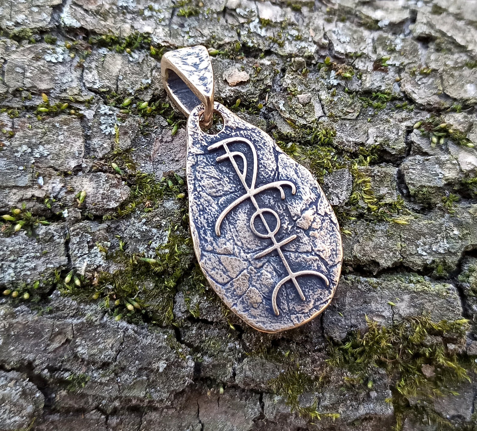 Freyr rune pendentif Collier nordique Bijoux Viking Etsy