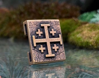 Jerusalem Cross molle clip EDC gear Morale Patch military gifts for men Backpack patches