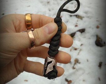Sparrow's EDC Perlina Paracord – Cordino Per Coltello Portachiavi Con Motivo Casco Spartano