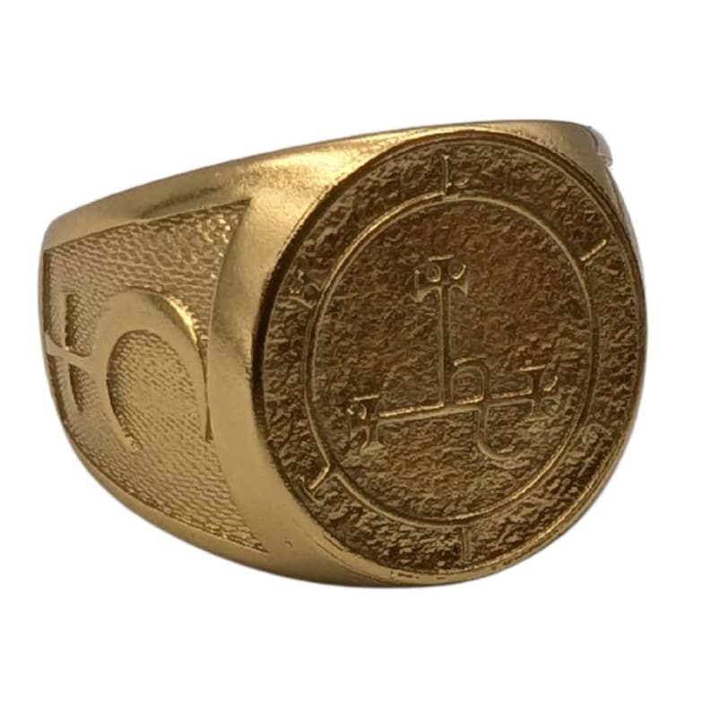 Lilith gothic ring Occult jewelry Witchy rings left hand path Satanic jewelry image 11