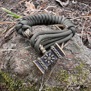 Mjolnir paracord Viking custom mens nordic bracelet jewelry | bracelet for men Viking knot bracelet