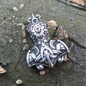 Mjolnir penadant | Thors hammer Norse necklace | Viking mens jewelry