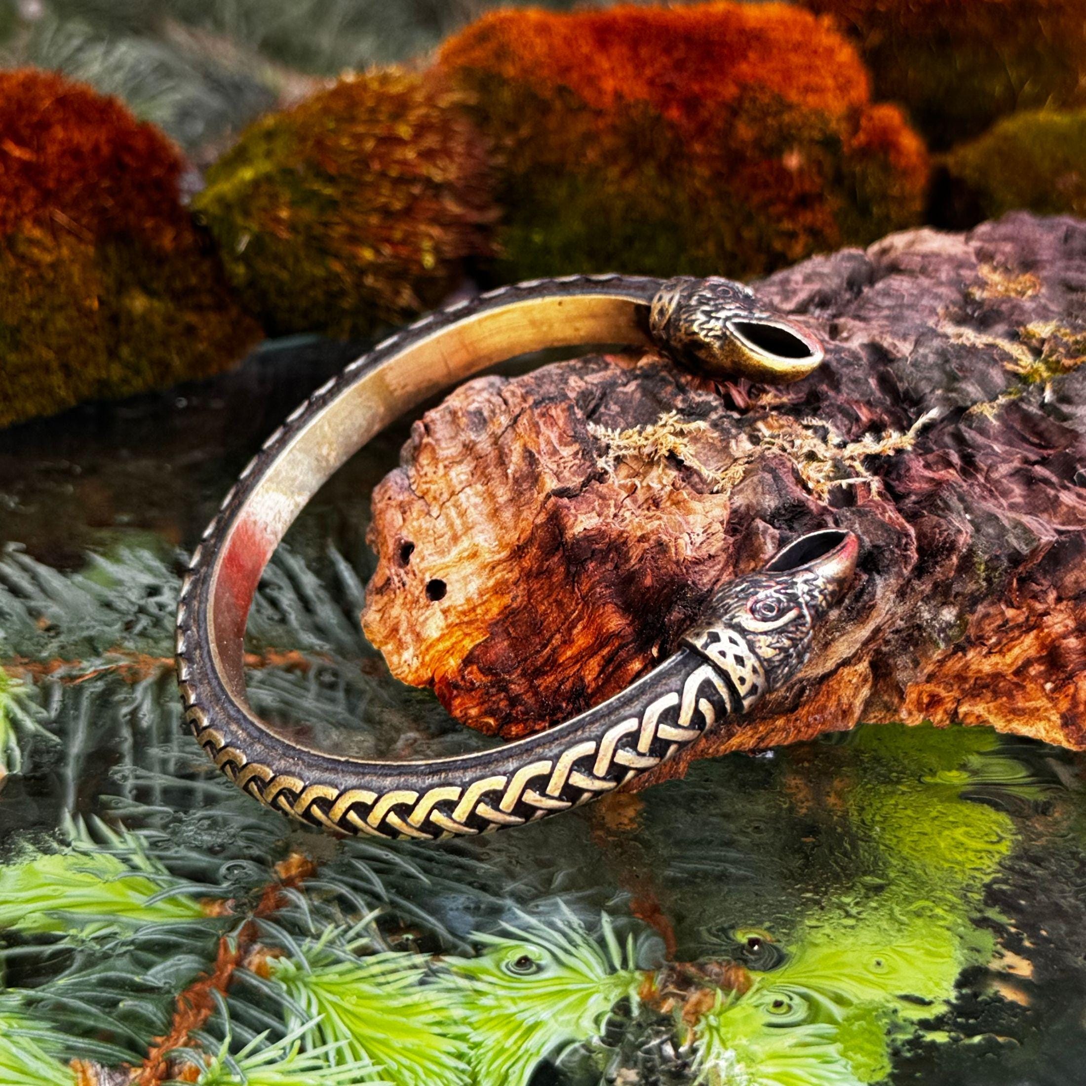 Raven Bracelet for Men Viking Jewelry Torc Arm Cuff Bracelets - Etsy