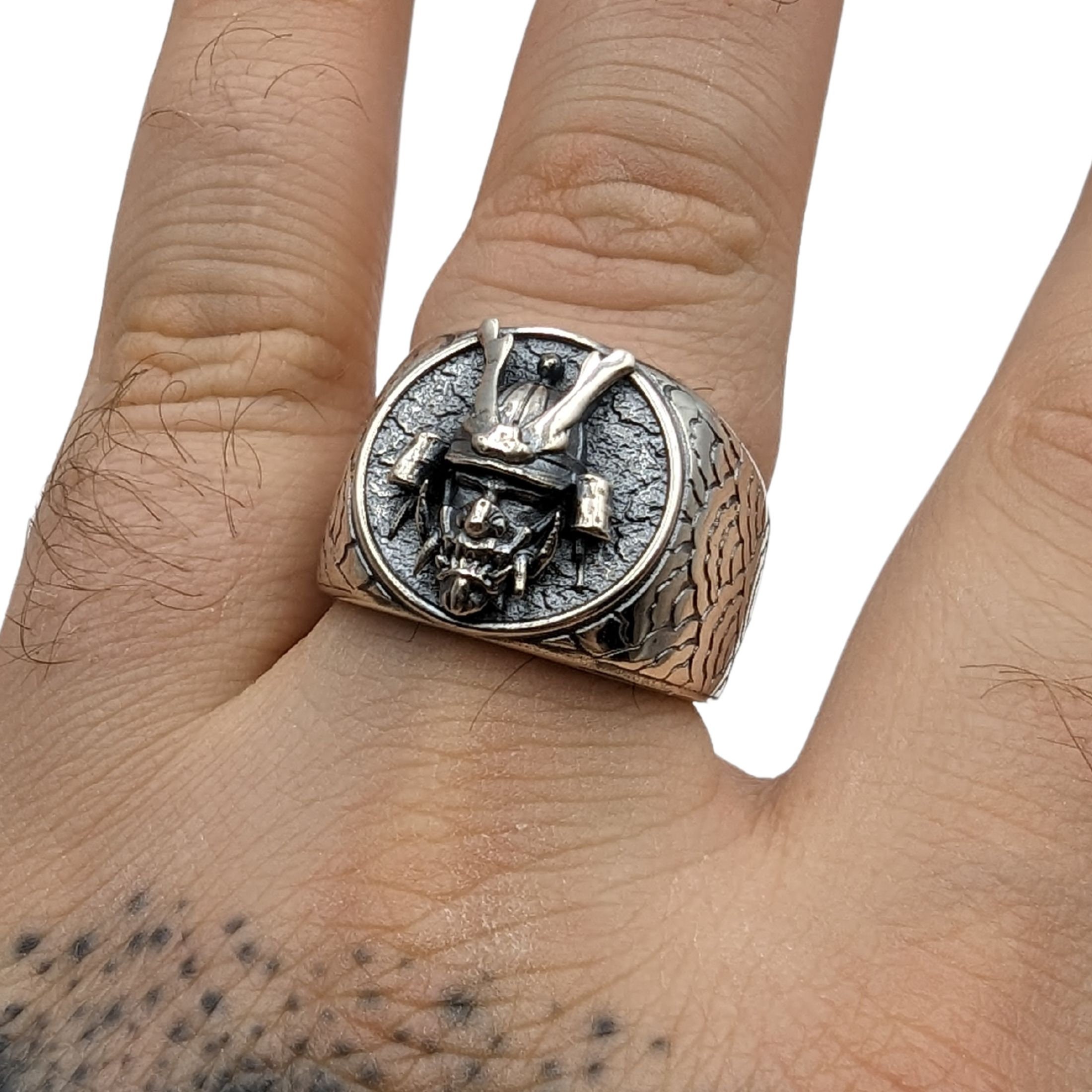 HIJONES Stainless Steel Samurai Style Ring For Men - Armor Design, Hypoallergenic, Sizes 8-13 - View #12