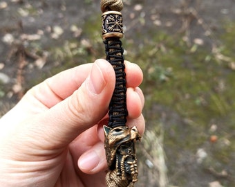 Berserker paracord lanyard | Custom keychain