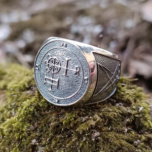 Demon Buer sigil ring occult gothic witchcraft satanic jewelry