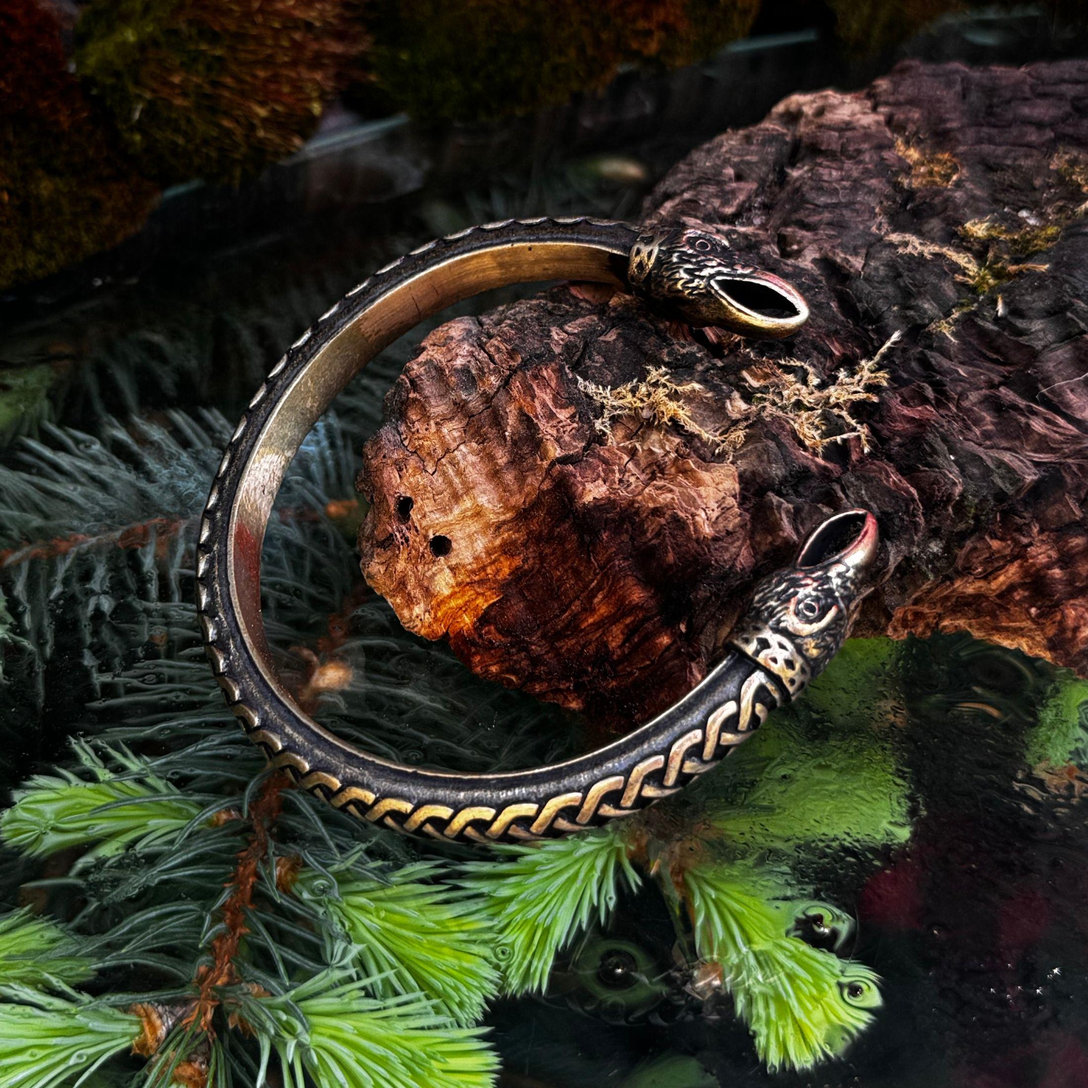 Raven Bracelet for Men Viking Jewelry Torc Arm Cuff Bracelets - Etsy