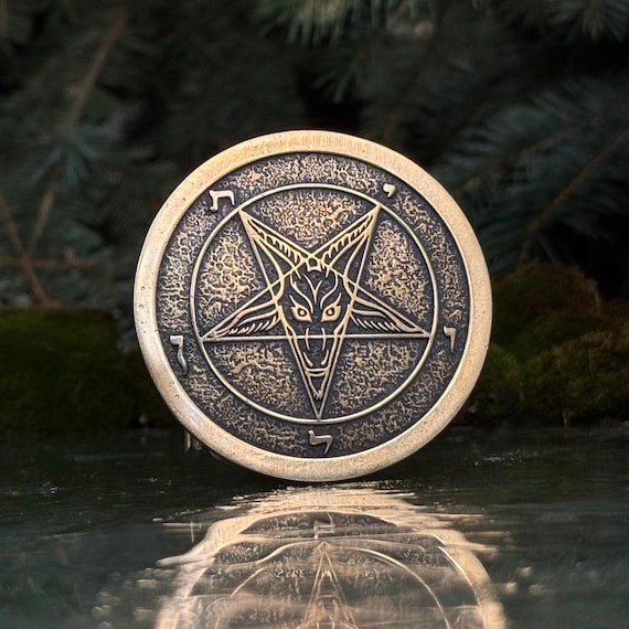 Sigil of Baphomet Pentagram custom belt buckle Gothic accessories heavy metal gift satanic gifts