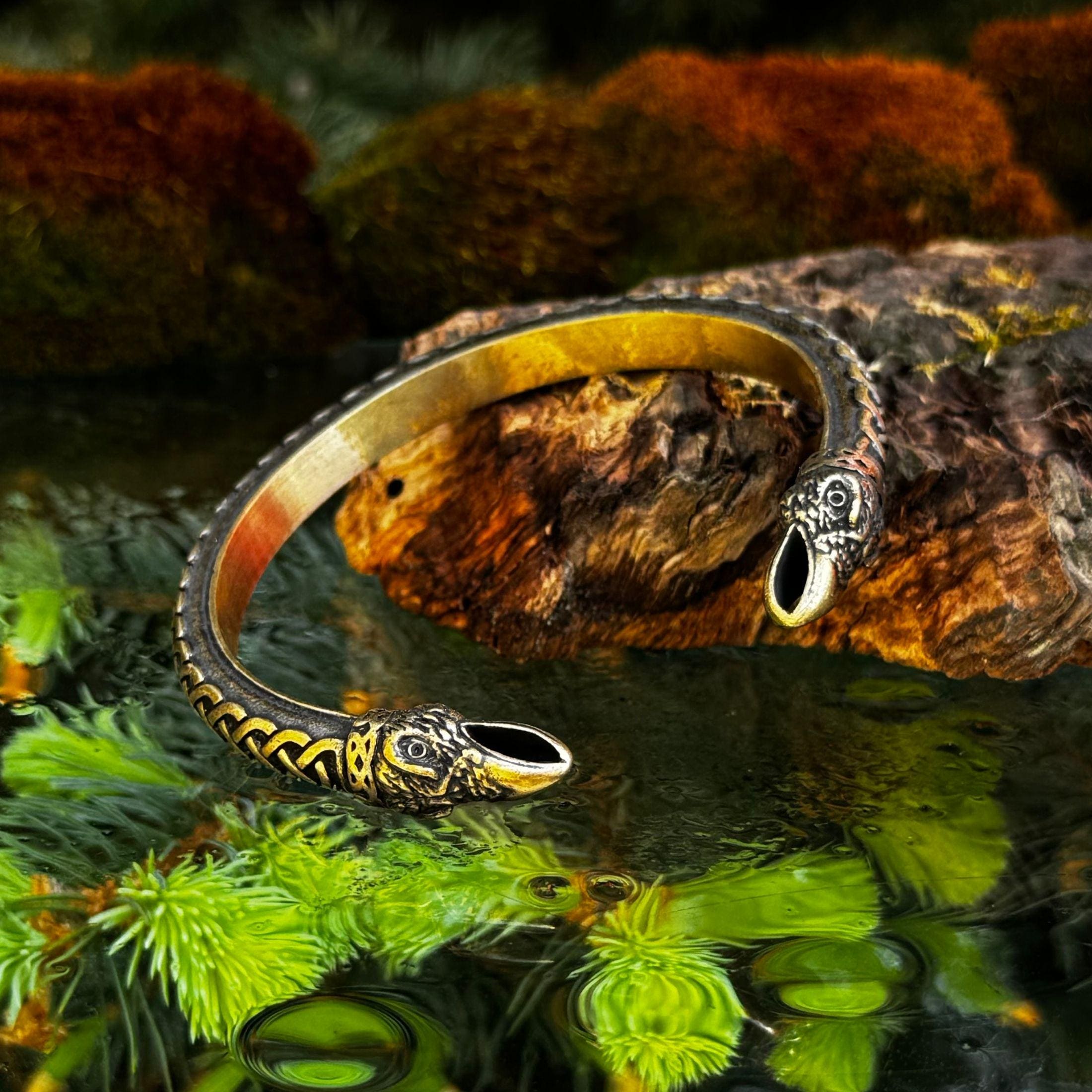 Raven Bracelet for Men Viking Jewelry Torc Arm Cuff Bracelets - Etsy