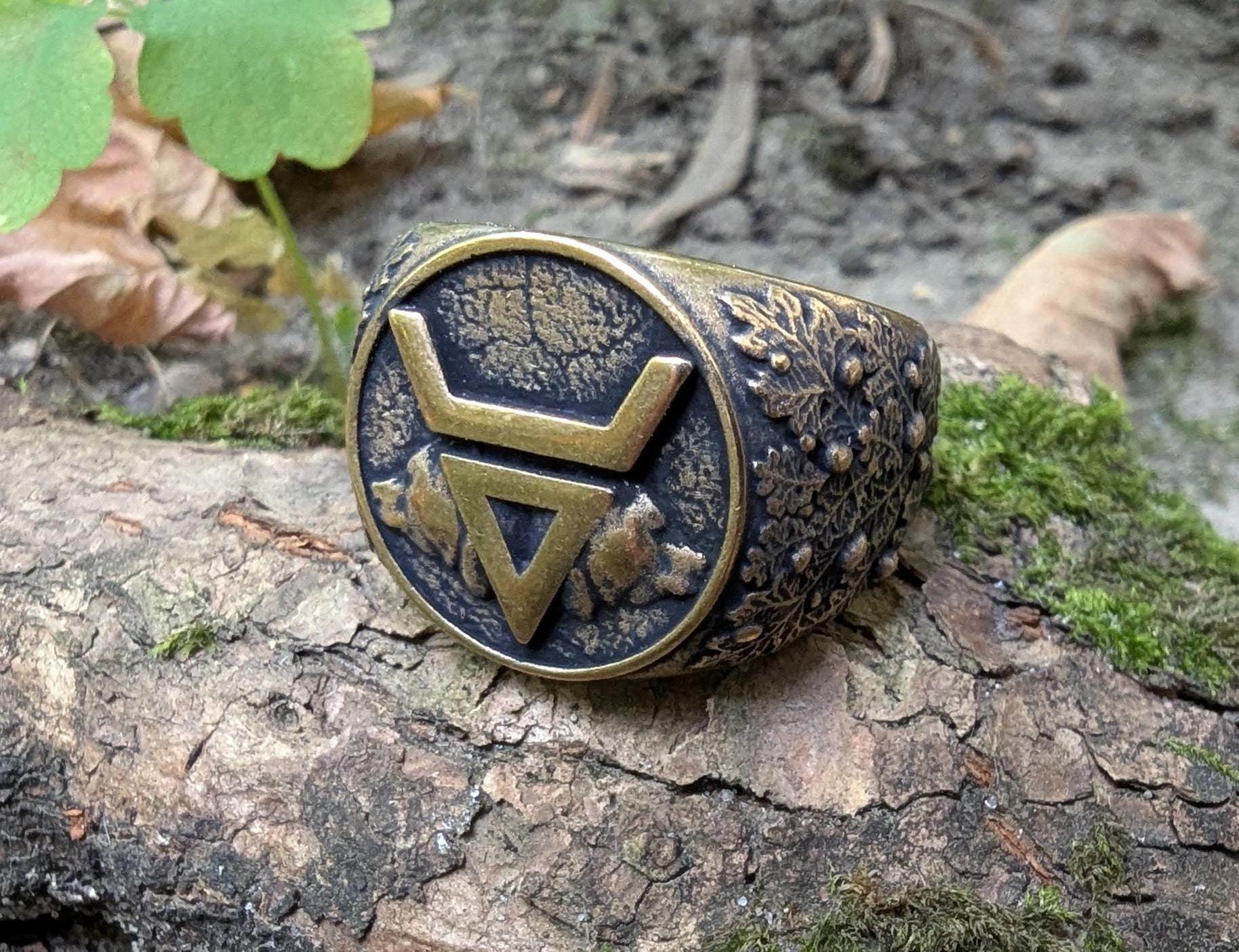 Slavic Rings Veles Bear Ring Slavic Folklore Mythology Ring Signet Rings Pagan ...
