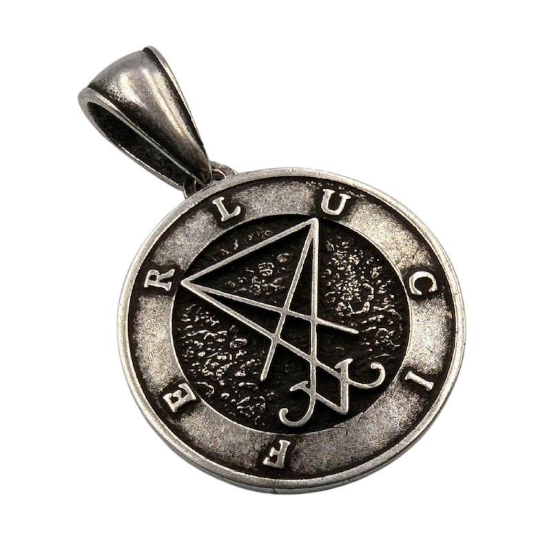 Lucifer Rava Chain Lucifer Sigil Pendant Occult Jewelry Satanic Gothic Necklace - Etsy
