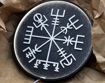 Vegvisir LED light Wall lamp Pagan Home decor Viking gifts Custom night light