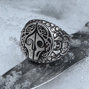 Goddess Hel Norse Pagan Ring Nordic Jewelry Viking rings Witch jewelry