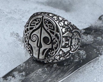Goddess Hel Norse Pagan Ring Nordic Jewelry Viking rings Witch jewelry