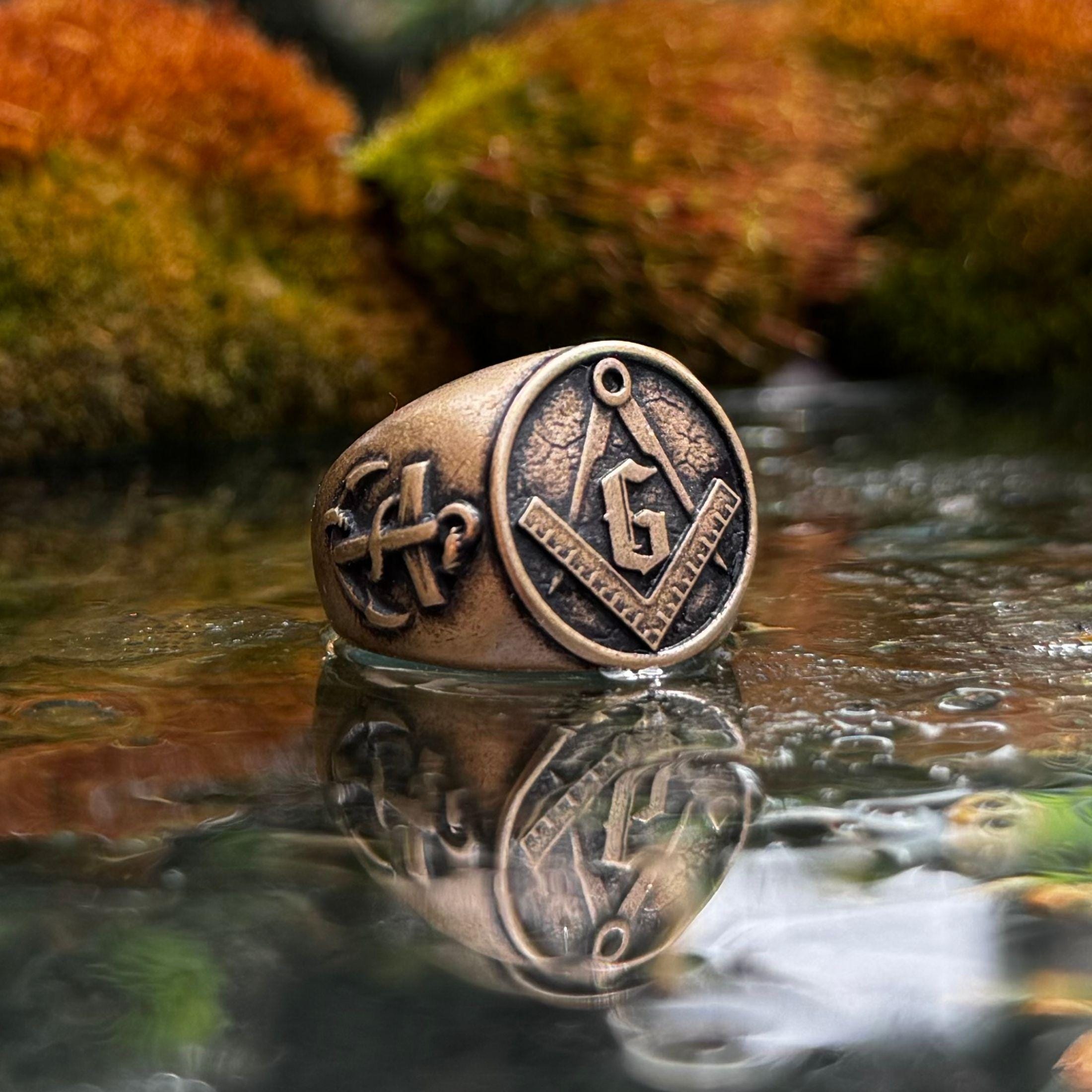 Vintage freemason rings - Etsy 日本