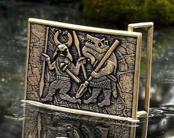 Viking berserker mens belt buckle Norse pagan gift Viking gifts for men