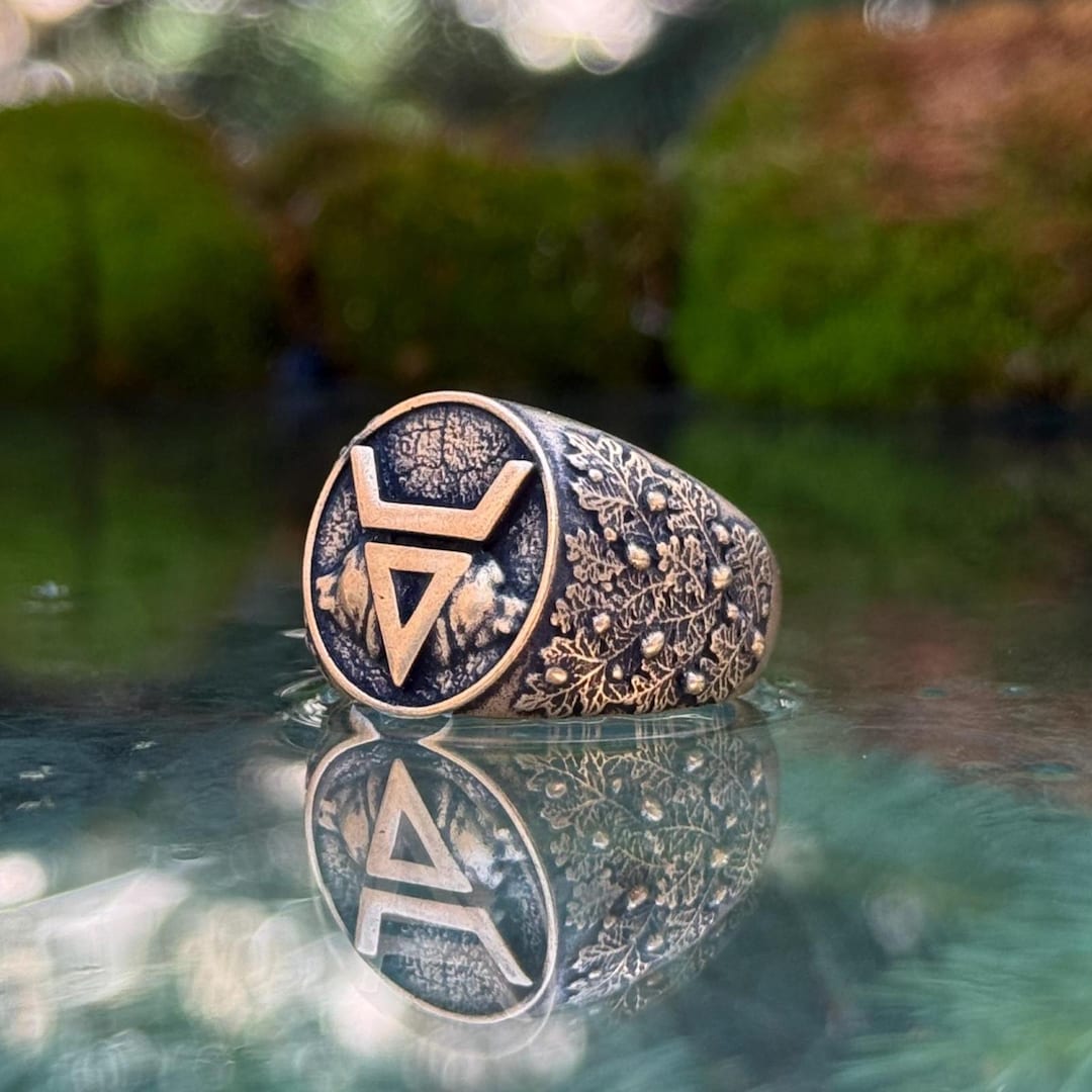Slavic Rings Veles Bear Ring Slavic Folklore Mythology Ring Signet Rings Pagan ...