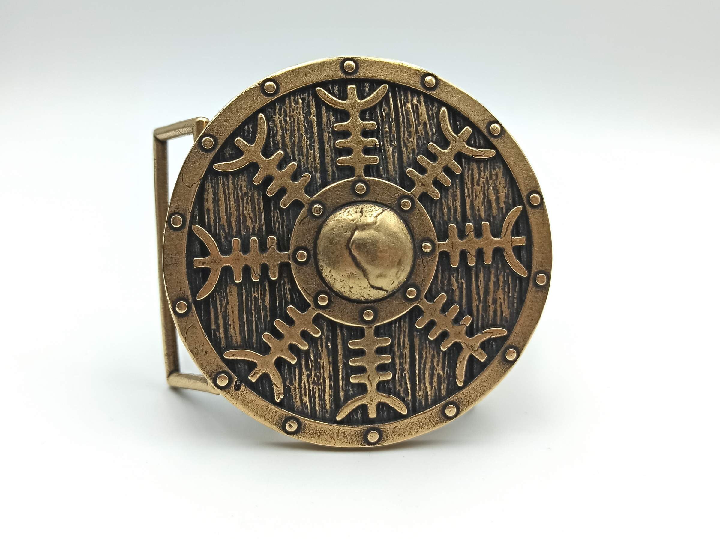 Viking shield custom belt buckle for men Norse Buckles Etsy