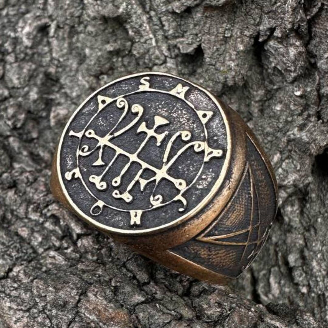Demon Marchosias Sigil Ring Occult Gothic Satanic Jewelry - Etsy