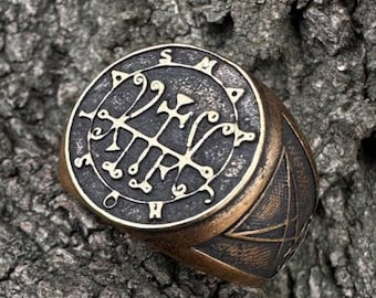 Marchosias custom signet ring Occult jewelry Witchy rings Gothic jewelry